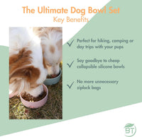 Barkin’ Trails Travel Dog Bowls, Portable Outdoor Water - Blush - image 4