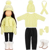 Bencailor 18 inch doll clothes set with jacket, vest, pants, hat and high boots in Christmas cowgirl - view 2