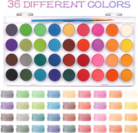 AROIC Watercolor Paint Set - 36 Watercolors + 16 Brushes - image 2