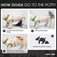 Dog Surgery Suit, Surgical Suit for Dogs, Dog Onesie for Surgery – Essentials for Dogs - Xl(back:20.1-24.8in,wt:42-75lbs) / Rabbit Flower - image 4