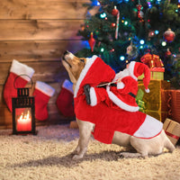 Santa Dog Costume, Dog Christmas Outfit, Riding Pet Costume - Santa / M(Neck:11.8-15" Chest:18.1-22.4") - image 4