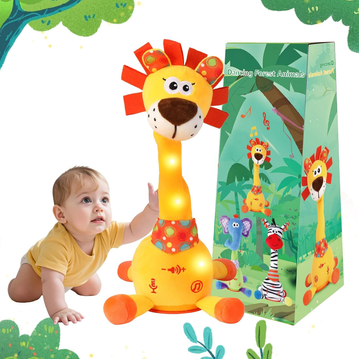 Baby Dancing Cactus, Talking, Glowing - Lion