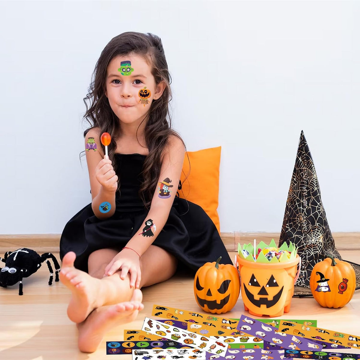 64 Sheets Halloween Stickers for Kids - Halloween Style - image 4