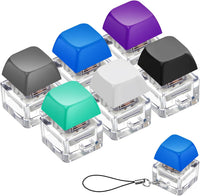 6 Pcs Keyboard Fidget Toy Keyboard Fidget Keychain - Dark / Classic / 6