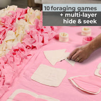 Snuffle Mat for Dogs: Slow Food Interactive Experience – Essentials for Dogs - Pink / Large 38x38 inch - image 3