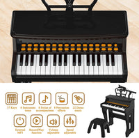 Dollox Keyboard Piano for Kids - Black - image 2