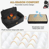 JOEJOY Dog Car Seats for Small Medium Dogs Under 35lbs - Black / Large - image 2