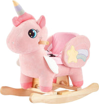 FUNLIO Unicorn Baby Rocking Horse - Beautiful Pink Unicorn