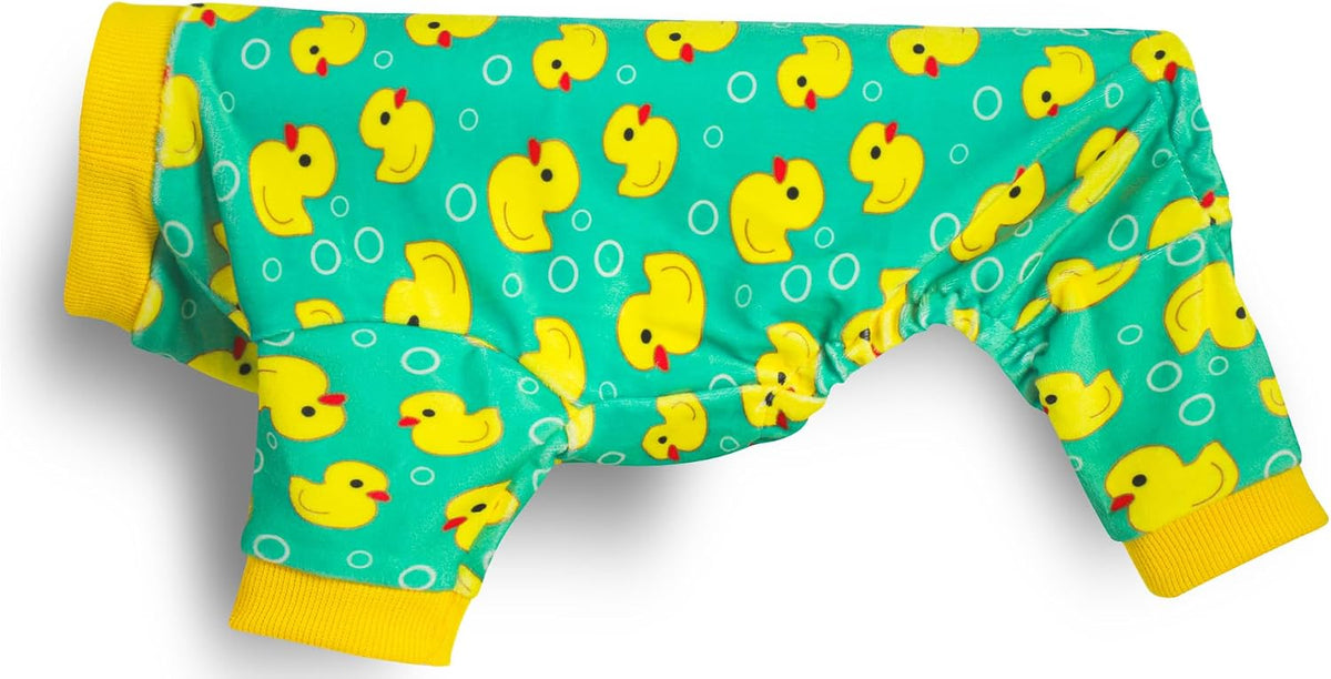 Dog Pajamas Onesie: Comfortable Four-Legged Apparel for Small - Yellow Duck / 2XL-(28~37lb) | Chest(~25.5") - image 2