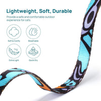 Adjustable Cat Harness and Leash Set Escape Proof – Essentials for Cats - Blue Butterfly Magic, Adjustable - image 3
