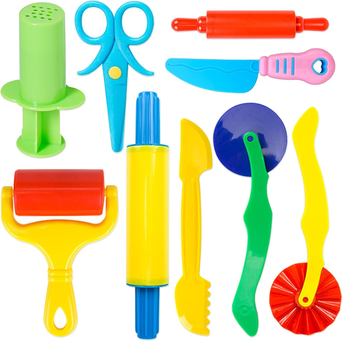 Dough Tools 55 PCS Dough Play Tools Set for Kids - 9pcs