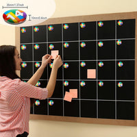 Tellegloww 1-31 magnetic calendar numbers in dark rainbow glass - view 20