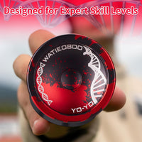 C130 YoYo Professional Responsive Yo yo Bearing for Kids Beginner - Black Red Yoyo - image 3