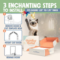 Fairy Door Interior Pet Door - Brown - image 4