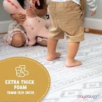Play Platoon Kids Play Mat, 9 Tile 72x72 Inch - 72"L x 72"W x 0.6"Th / Canyon - image 3