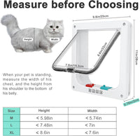 Lessmon Cat Door Flap for Interior Exterior Doors - 11x9.8x0.78 inches - image 2