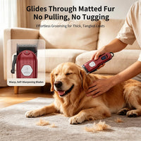 Dog Cordless Grooming Kit Low Noise for Heavy Thick Hair&Coats – Essentials for Dogs - Red - image 2