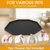 Puppy Pet Playpen 8 Panel 24 Inch Indoor Outdoor Metal Portable - Octagonal Bottom Pad for 24"W 8-Panel Dog Playpen - image 3