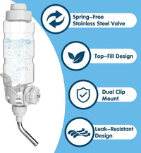 Vannon Water Bottle for Small Animals - 34oz / Grey - image 3