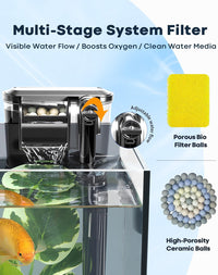 10 Gallon Aquarium Set Glass Fish Tank - 6 Gallon - image 4