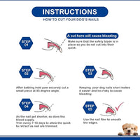 Candure Dog Nail Clippers for Pet Grooming - Professional Cat Nail Trimmers Suitable for Small to Medium Breeds with a Safety Guard & Nail File