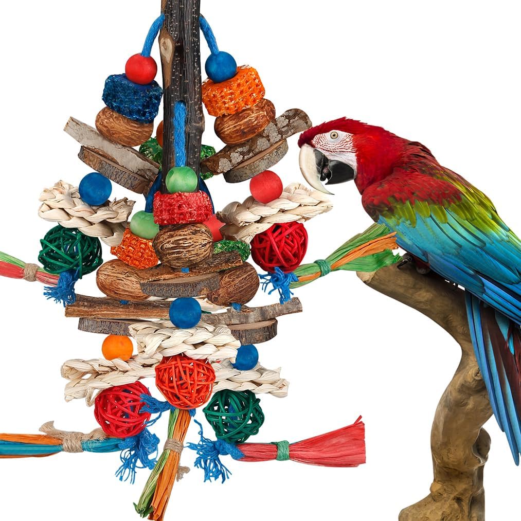 Bird Toys, Parrot Toys Exciting Chewing Fun for Parakeets
