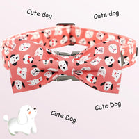 Dog Collar with Bow, Elegant Little Tail Blue Plaid Boy Dog Collar Cute Bow – Essentials for Dogs - Cute Dog / X-Large (Pack of 1) - image 3