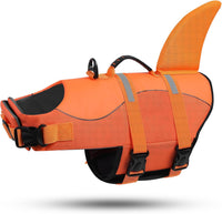 ASENKU Dog Life Jacket, Pet Safety Vest for Swimming & Boating - Medium / OrangeMix - image 2