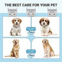 3Pack 4FC Blades for Dog Grooming Blades Compatible with Andis,Oster A5,Wahl km10 Dog Clippers,Detachable Dog Clipper Blade for Dog Cat Horse Animal,Size-#4FC, 3/8-Inch Cut Length (9.5mm)