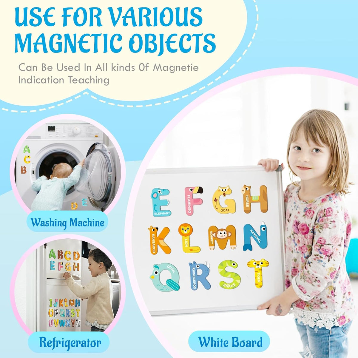 Magnetic Letters for Toddlers 1-3 - New Uppercase Letter - image 4