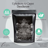 Midnight Ice Carpet Freshener Powder Refill 36 oz | Powerful Odor Eliminator for Home | Upholstery Deodorizer | Carpet Deodorizer | Pet Urine | Cat Litter Box | Black Ice Fragrance