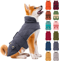 KYEESE Waterproof & Windproof Dog Coat for Small Dogs Puffer Jacket – Essentials for Dogs - Small / 03# Gray