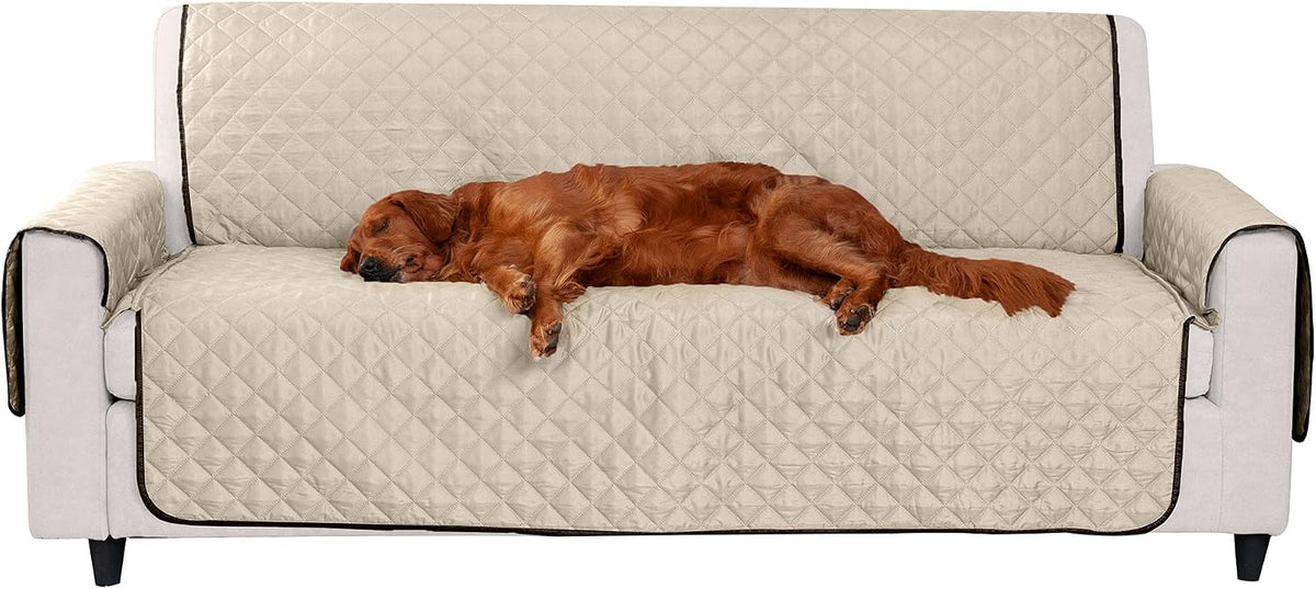 Furhaven Water-Resistant & Reversible Chair Cover Protector for Dogs - Sofa / Espresso/Clay - image 4