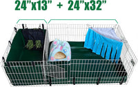 Guinea Pig Litter Box, Hay Holder, Cage Liner - 24"x13"x11.8" / Green - image 3