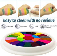 Fottaqqan finger painting kit for kids with 25 color round ink pad and picture album - view 4