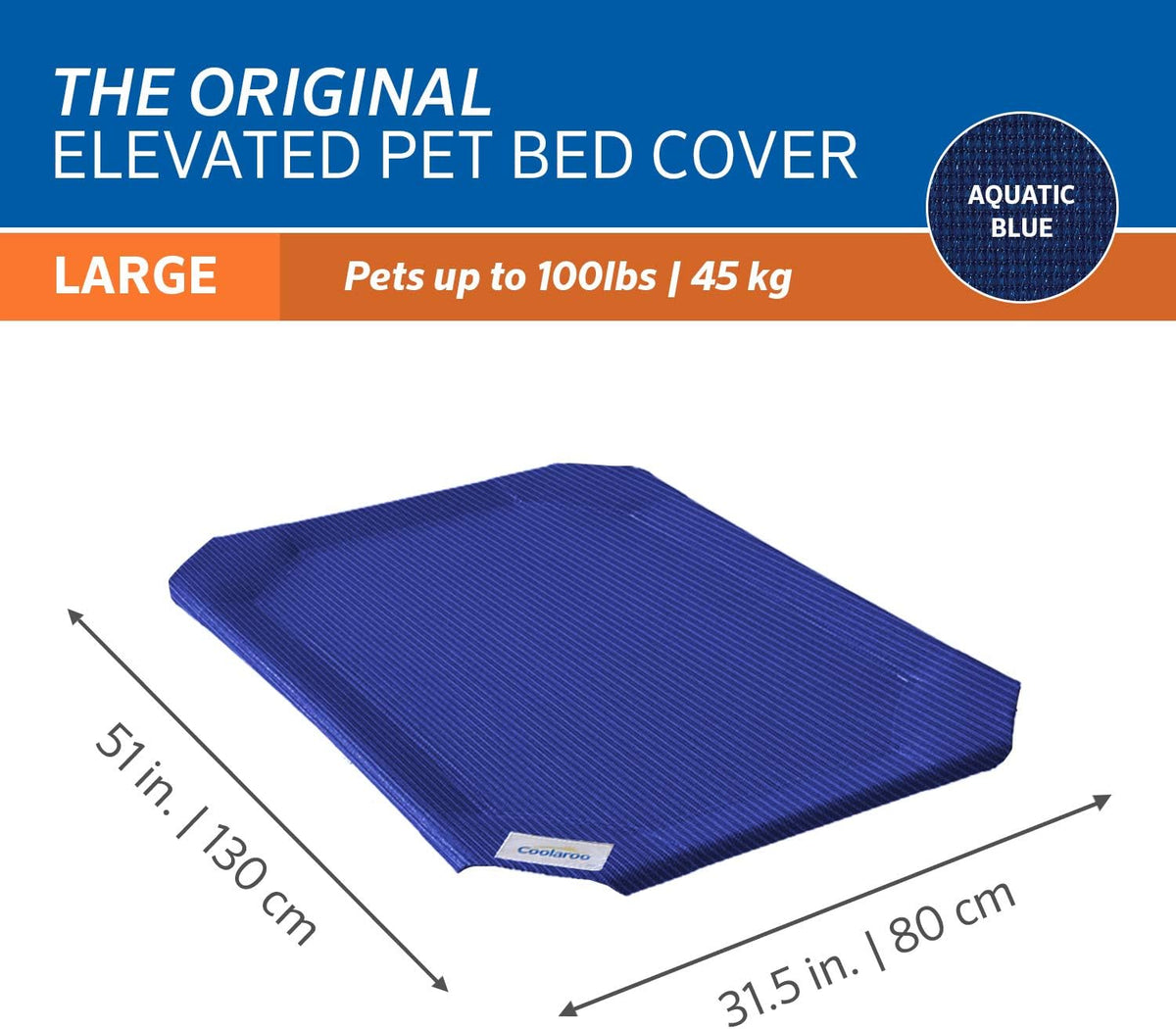 Original Pet Bed Replacement Cover - Aquatic Blue / Large (Pack of 5) / Large - image 2