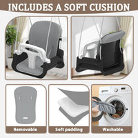 JWPEHOE foldable toddler swing with soft cushion and metal frame - view 5