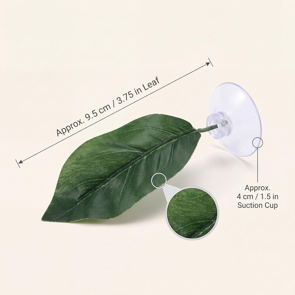 Boao 4 Pcs Betta Fish Bed Leaf Hammock Fish Tank Accessories - Single Leaf - image 2