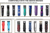 10 Blades Dog Grooming Blades Compatible with Andis/Oster A5/Wahl KM-10 Series Dog Clippers,Detachable Clipper Replacement Blade,Black,Size 10 Blade 1/16" (10#/3PCS)