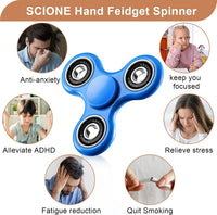 SCIONE Fidget Spinner Toy 1 Pack - Blue - image 4