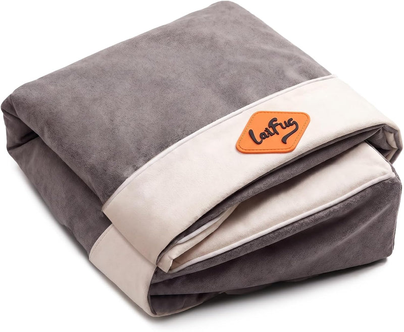 Laifug Dog Bed Removable Washable Cover 50"x36"x10" Slate Grey – Essentials for Dogs - gray / 46"L x 28"W x 8"Th