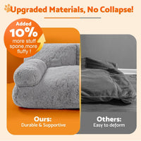 Gimars Large Cat Bed for Indoor Cats - Gray - image 3