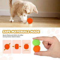 TEAWOO 50Pcs Cat Toys Pom Pom Balls with 1 Launcher Set - 1 launcher & 50 balls - image 3