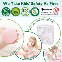 TRENDPLAY Star Ball Pit Balls for Toddlers 50 100 200 Count Star - Beige / 100 - image 3