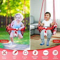 Shker toddler swing seat with soft cushion, detachable armrests and adjustable ropes - view 6
