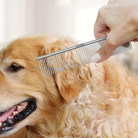 YIRU Dog Cat Grooming Combs,Large Steel Comb for Knots,Mats & Loose Hair Removal,Professional Grooming Comb for Dogs Cats