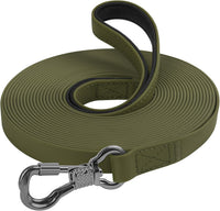 XiaZ Long Leash for Dogs Waterproof - 100ft / Olive