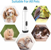 Silent Groom Pro Nail Grinder, 2025 New Dog Nail Trimmer, Rechargeable Pet Nail Grinder, Quick Dog Nail Trimmers, Pet Paws Grooming Smoothing Tool for Dogs and Cats