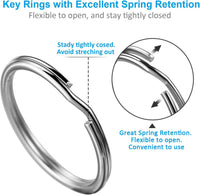 YHYZ Split Key ring Assorted, 5 Sizes - 1 / Alloy Steel - image 4