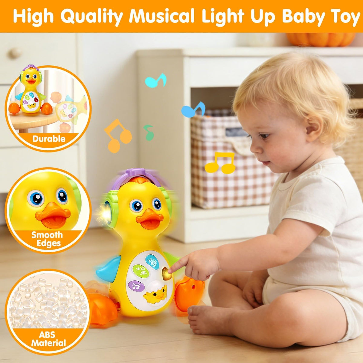 Musical Light Up Duck Toy - image 3